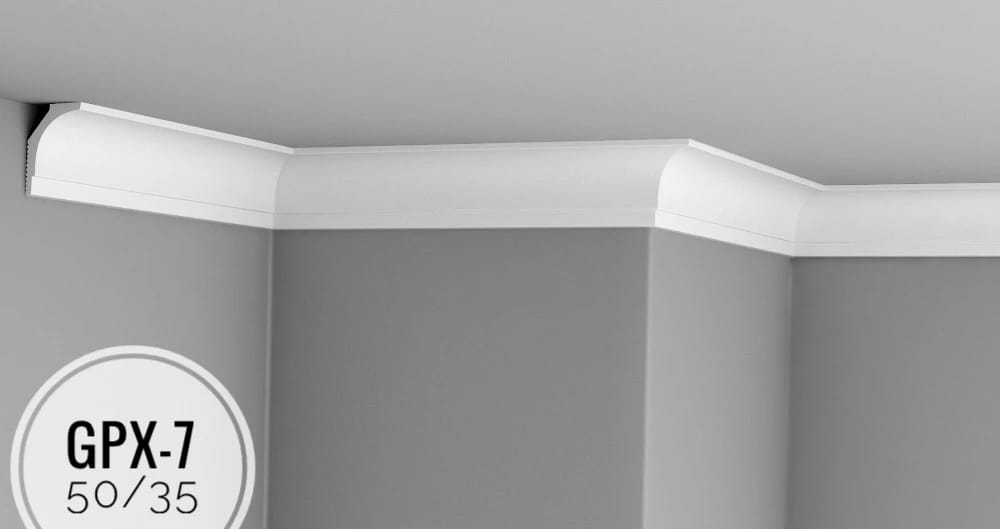 Плинтус потолочный GPX-7 <50*35>