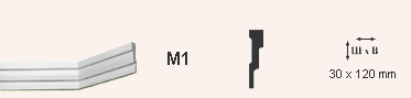 Плинтус M1 <120*30>  Номастил — фото 2