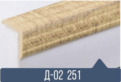 картинка Уголок ПВХ Д-02 251 25*25*2,7(30шт) под заказ от магазина