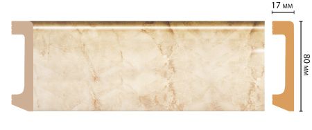 картинка D235-80 плинтус DECOMASTER <80*17>(20шт) от магазина