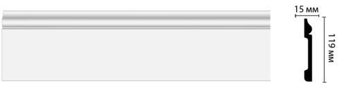 картинка D004 Плинтус DECOMASTER <120*15*2м> от магазина