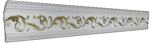 Плинтус потолочный GP-63 Gold