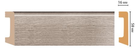 картинка D234-77 плинтус DECOMASTER <58*16>(15шт) от магазина