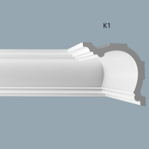Твердый потолочный плинтус европолимер