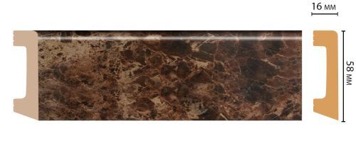 картинка D234-713 плинтус DECOMASTER <58*16>(15шт) от магазина