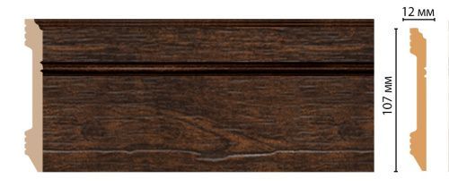 картинка D105-966 плинтус напольный DECOMASTER <107*12>(18шт) от магазина