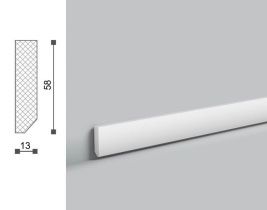 Напольный плинтус под покраску NMC Wallstyl