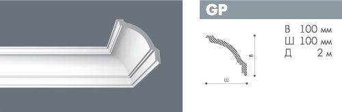 картинка Плинтус GР <100*100>  Номастил(42шт) от магазина