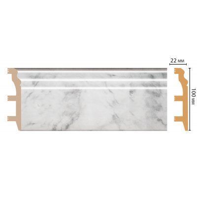 картинка D232-79 плинтус DECOMASTER <100*22> (14шт) от магазина