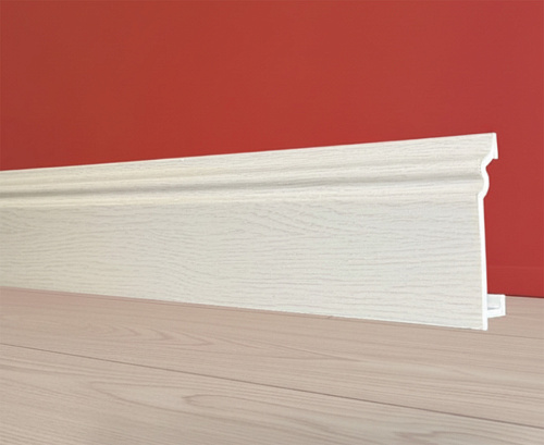 картинка Плинтус Декор С02-1 дуб беленый 80мм 2,4м от магазина