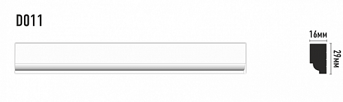 картинка D011 Плинтус DECOMASTER<29*16>(56 шт) от магазина