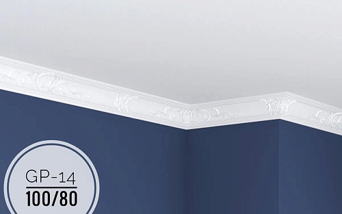 картинка Плинтус потолочный GP-14 <100*80> от магазина
