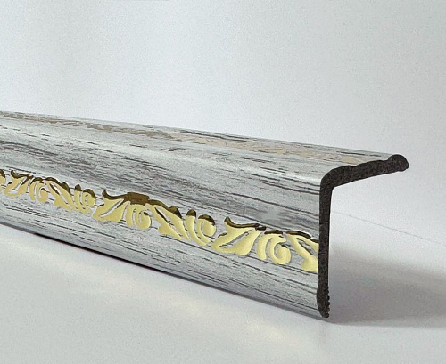 картинка  Уголок ПВХ Д03 ясень белый золото 30*30*2,7м(30шт) от магазина