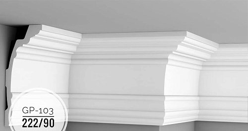 картинка Плинтус потолочный  GP-103 <222*90> от магазина