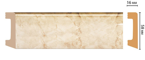 картинка D234-80 плинтус DECOMASTER <58*16>(15шт) от магазина