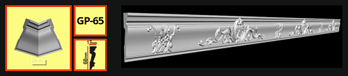 картинка Плинтус потолочный GP-65 <68*17> от магазина