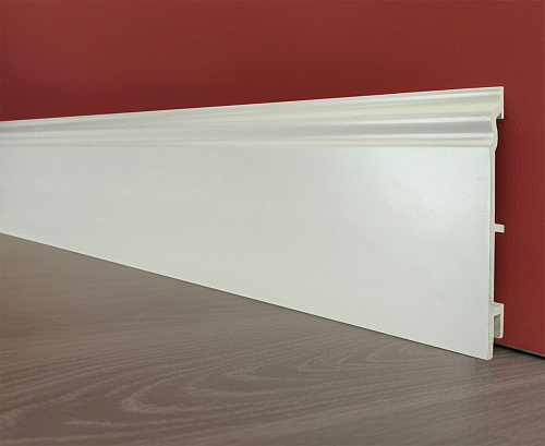 картинка Плинтус Декор С03-1 миндаль матовый 120мм 2,5 от магазина