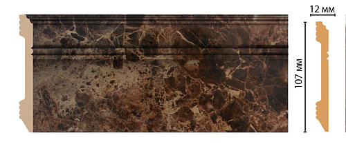 картинка D105-713 плинтус напольный DECOMASTER <107*12> (18шт) от магазина