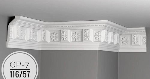 картинка Плинтус потолочный GP- 7 <116*57> от магазина