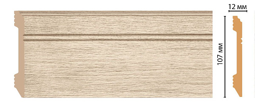 картинка D105-72 плинтус напольный DECOMASTER <107*12> (18шт)  от магазина