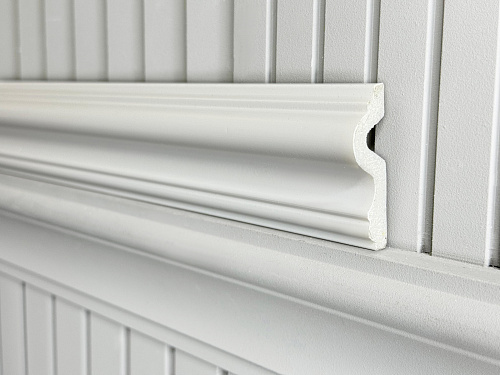 картинка Меандр молдинг окрашенный 1858-01 Белый матовый 2,5м от магазина