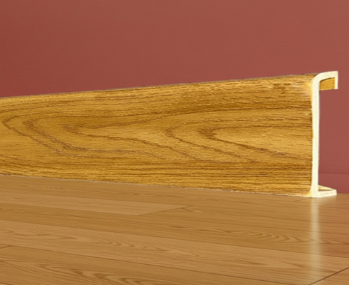 картинка Плинтус - Наличник Декор С04-1 дуб желтый 70*17*2400 мм от магазина