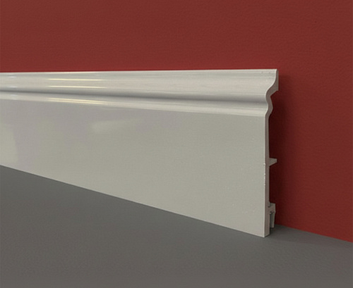 картинка Плинтус Декор С03-1 серый глянец 120мм 2,5 от магазина