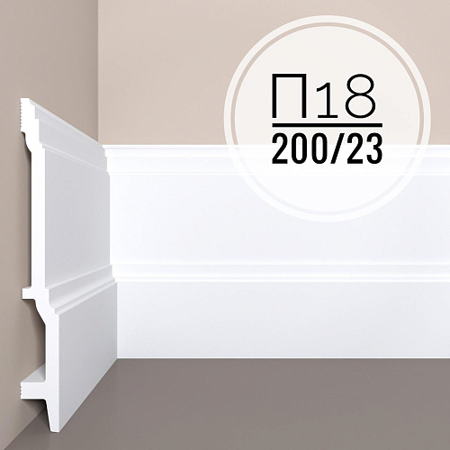 картинка Плинтус XPS POLYMER П 18 200/23 <200*23> от магазина