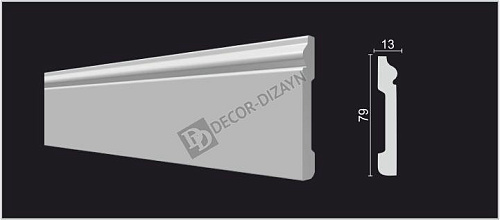 картинка DD005 Плинтус Декор-Дизайн<79*13>(24шт) от магазина