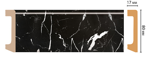 картинка D235-78 плинтус DECOMASTER <80*17>(20шт) от магазина