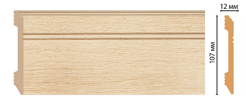 картинка D105-71 плинтус напольный DECOMASTER <107*12> (18шт) под заказ от магазина