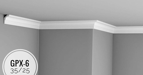 картинка Плинтус потолочный GPX-6 <35*25> от магазина