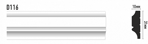 картинка D116 Плинтус DECOMASTER<31*10>(70 шт) от магазина