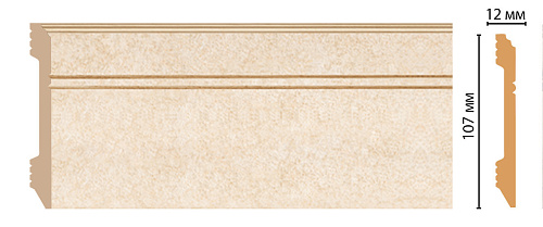 картинка D105-18D плинтус напольный DECOMASTER <107*12> от магазина