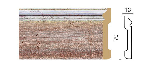 картинка 005-32 плинтус Декор Дизайн <79*13>(24шт) от магазина