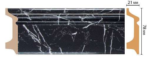 картинка D122-78 плинтус напольн.DECOMASTER <78*21> (16шт)  от магазина