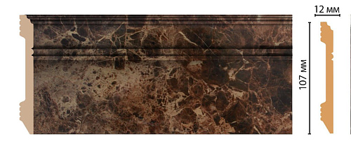 картинка D105-713 плинтус напольный DECOMASTER <107*12> (18шт) от магазина