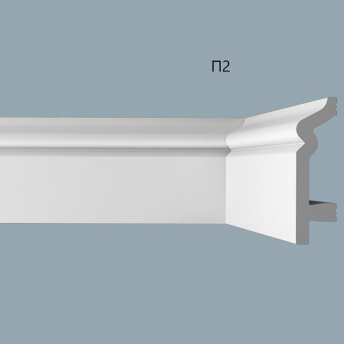 картинка Плинтус XPS POLYMER П 2  80/22 <80*22>(14шт) от магазина