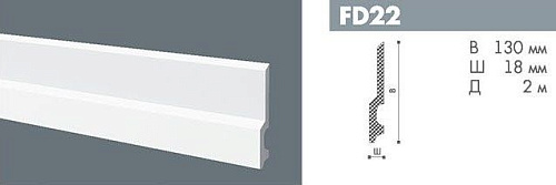 картинка FD22 профиль Бельгия Floorstyl<130*18>2м(12шт) от магазина