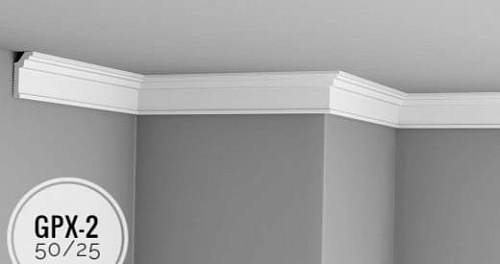 картинка Плинтус потолочный GPX-2 <50*25> от магазина