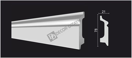 картинка DD122 Плинтус Декор-Дизайн<78*21>(18шт) от магазина
