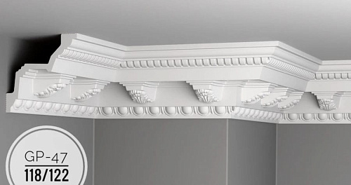 картинка Плинтус потолочный GP-47 <118*122> от магазина