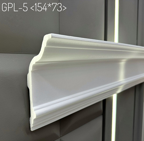 картинка Плинтус потолочный  GPL-5 <154*73> (12шт)   от магазина