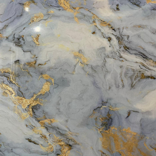 картинка Гибкий мрамор Каррара-118 с двойным лаком 2,5мм 1,2м*2,8м DUROFLEX от магазина