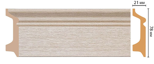 картинка D122-71 плинтус напольн.DECOMASTER <78*21>(16шт) от магазина
