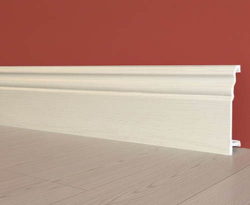 картинка Плинтус Декор С07-1 Дуб беленый композит 100мм 2,5м от магазина