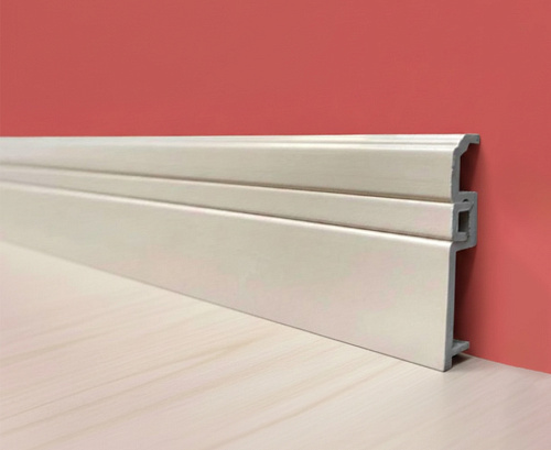 картинка Плинтус Декор С05-1 слоновая кость **100мм 2,4м от магазина