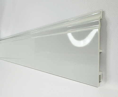 картинка Плинтус Декор С03-1 Белый глянец 120мм 2,5(10шт) от магазина