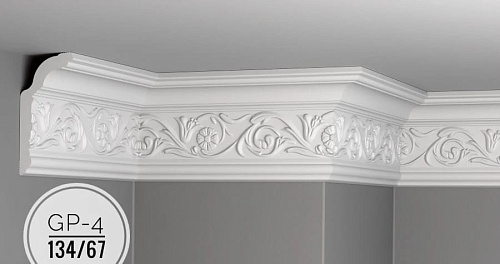 картинка Плинтус потолочный GP- 4 <134*67> от магазина