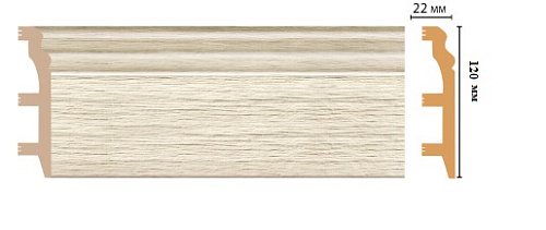 картинка D233-1070 плинтус DECOMASTER <120*23>(8шт) от магазина